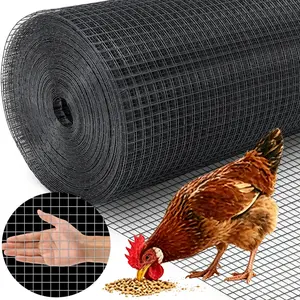 Hardware Cloth, 48in x 100ft 1/2inch Galvanized Wire Mesh Roll, 19 Gauge Chicken Wire Fencing Roll, Vinyl Coating Metal Wire Mesh for Chicken Coop Barrier, Rabbit Snake Fences, Poultry  Enclosures