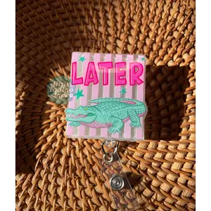 Lator Gator Badge Reel, Sarcastic Snarky, NICU Nurse Badge Reel, Peds Badge, Er Nurse, Icu Crna Pacu OR Cma Emergency Medicine Dept