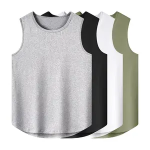 4-pack men’s athletic tank tops, solid color minimalist sleeveless breathable moisture-wicking quick-dry lightweight casual tank tops, suitable for gym and running