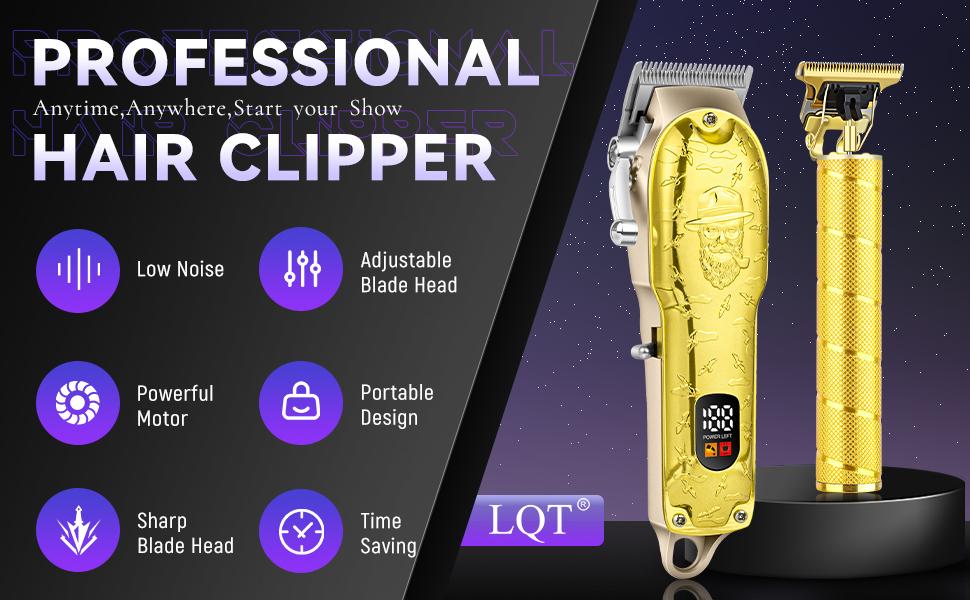 Men's Hair Clipper, USB Charging Wireless Hair Trimmer, Men's Hair Trimmer With Digital Display, Electric Hair Trimmer, Easy To Trim Hair And Beard