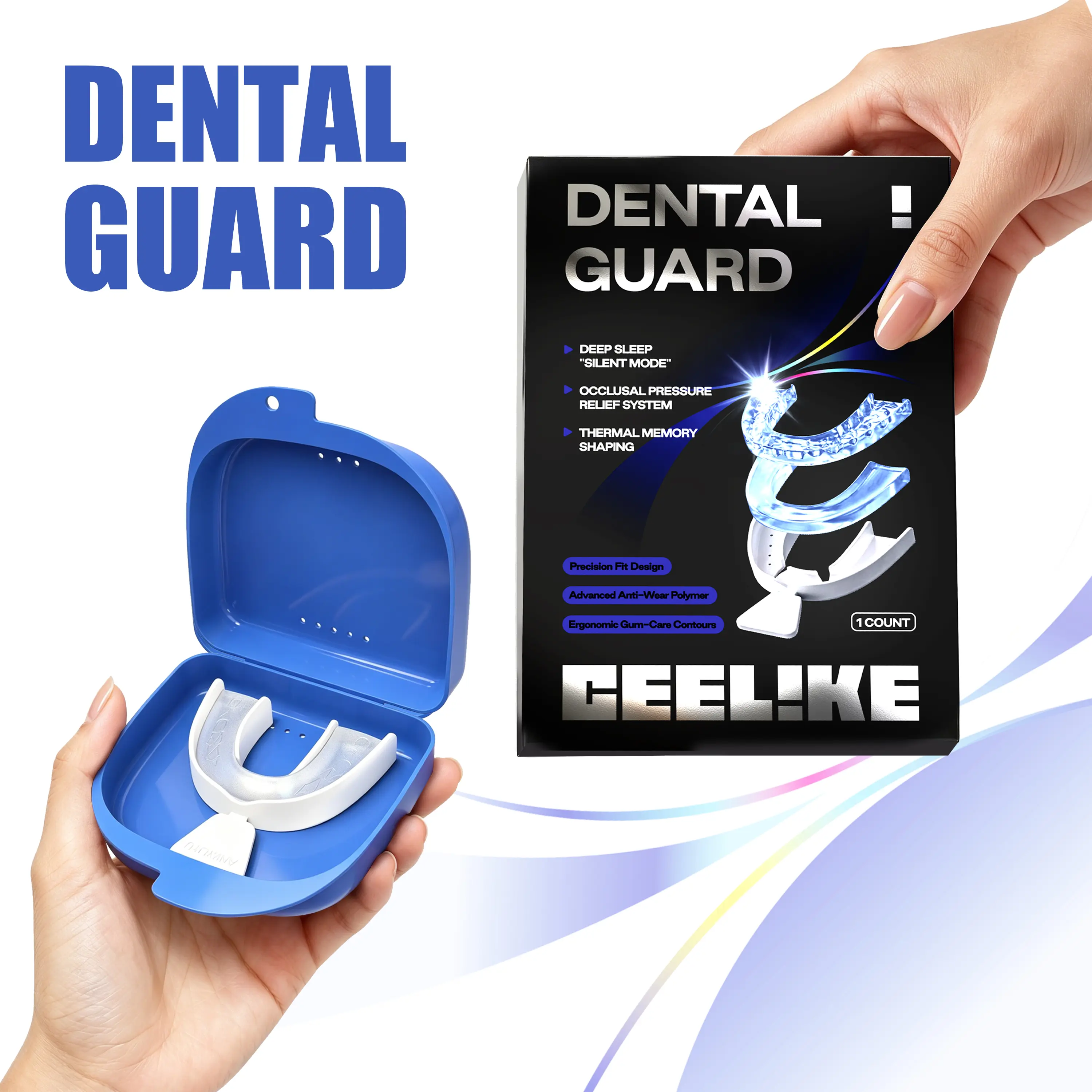 CEELIKE DENTAL GUARD – Soft Reusable Comfort Night Guard for Teeth Grinding & Clenching
