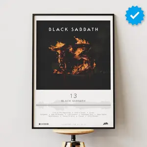 Black Sabbath Poster | 13 Poster | Album Poster Prints | Wall Decor Posters | Album Cover | Metal Music Poster