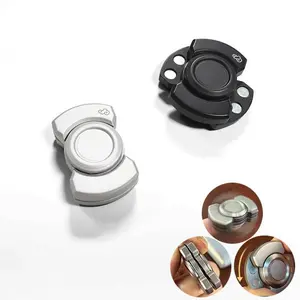 3-in-1 Deformation Fidget Spinner Toy, Multifunctional Portable Relief Stress Slider for Adult ADHD, Handheld Metal Desk Sensory Fidgets Toy for Home Office Outdoors Promotes Focus