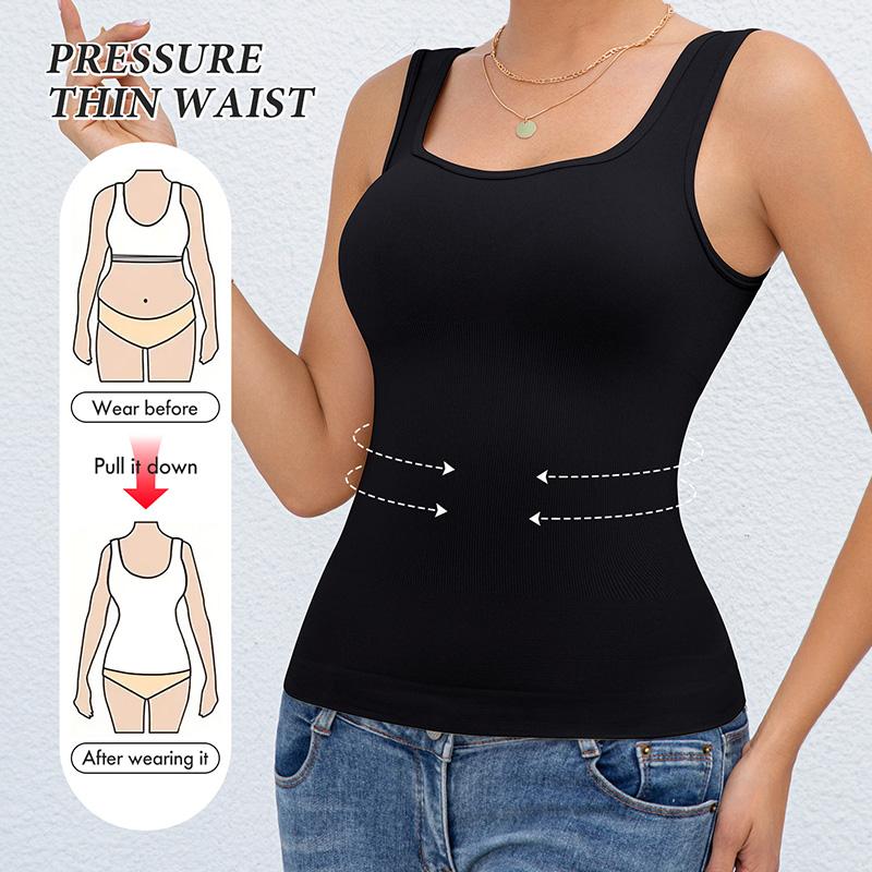 Women's Tummy Control Shapewear Tops - Backless Shirt-Style Tank Tops with Smoothing Waist & Abdominal, Sleeveless Layering Garment for Postpartum, Gym, or Casual Attire (No Underwire, Machine Washable) Women's Tummy Control Shapewear Tops - Backless Shirt-Style Tank Tops with Smoothing Waist & Abdominal, Sleeveless Layering Garment for Postpartum, Gym, or Casual Attire (No Underwire, Machine Washable)