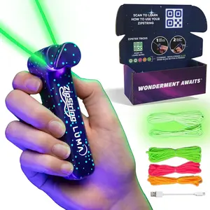The Patented Glow-in-The-Dark Toy That Flies a Loop of String, Creates Endless Shapes and Tricks Built-in LED for Glowing Fun.Perfect STEM Gift for Kids & Adults.Wonderment Awaits