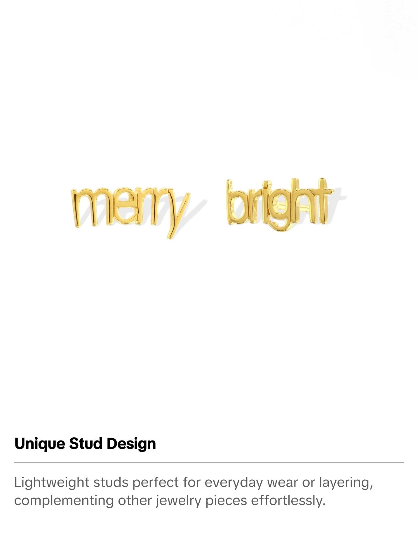 Merry & Bright Studs