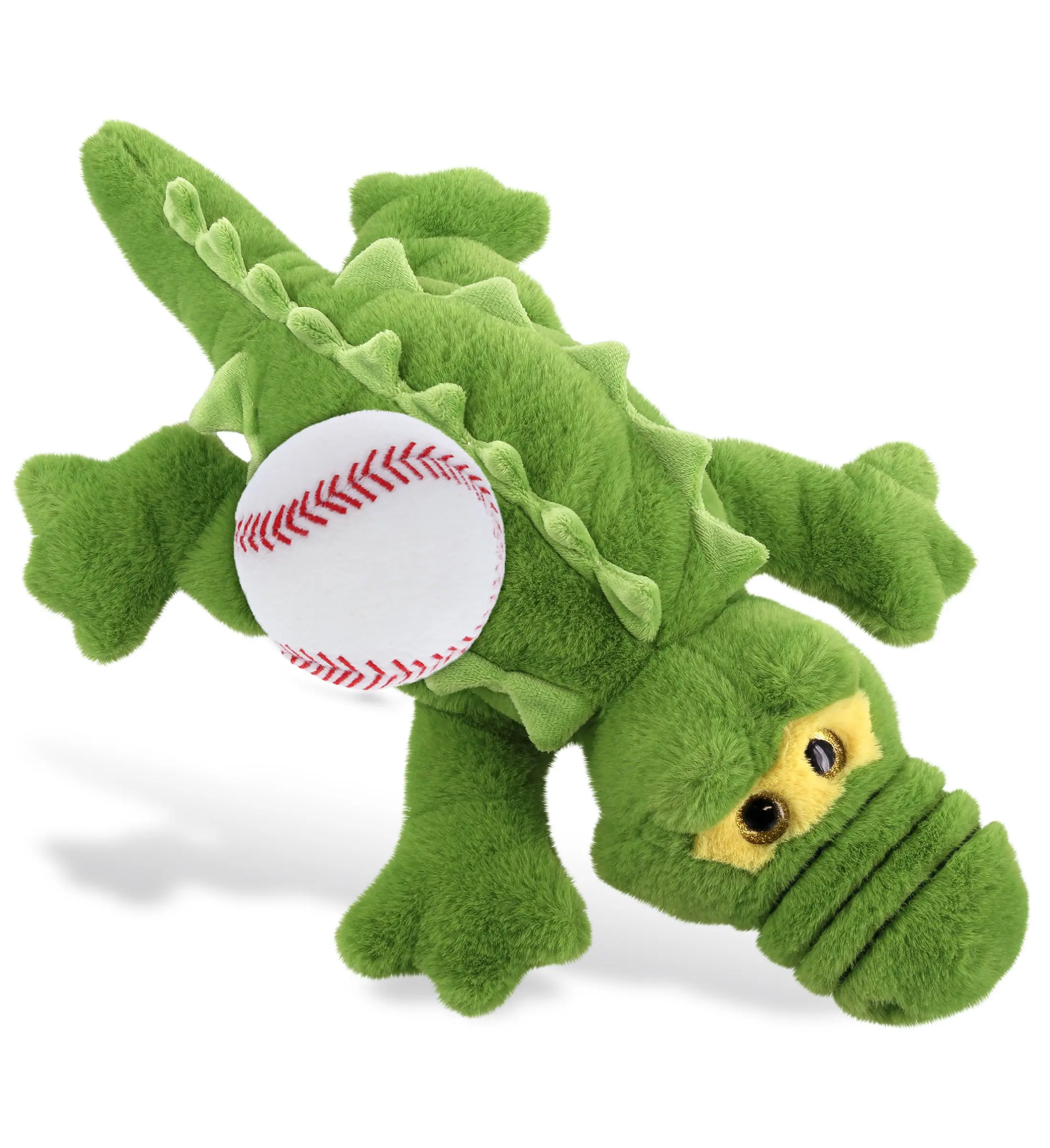 17-in Baseball-In-Alligator-Body Sports Plush, Super Soft Unisex Stuffed Decor for Children and Adults, Playful Toys & Hobbies Item