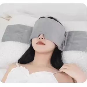 Unisex Adult 2PCS Cotton Gravity Blackout Eye Mask, Light-Blocking, Soft, Breathable Eye Covers for Sleeping & All-Night Deep Rest