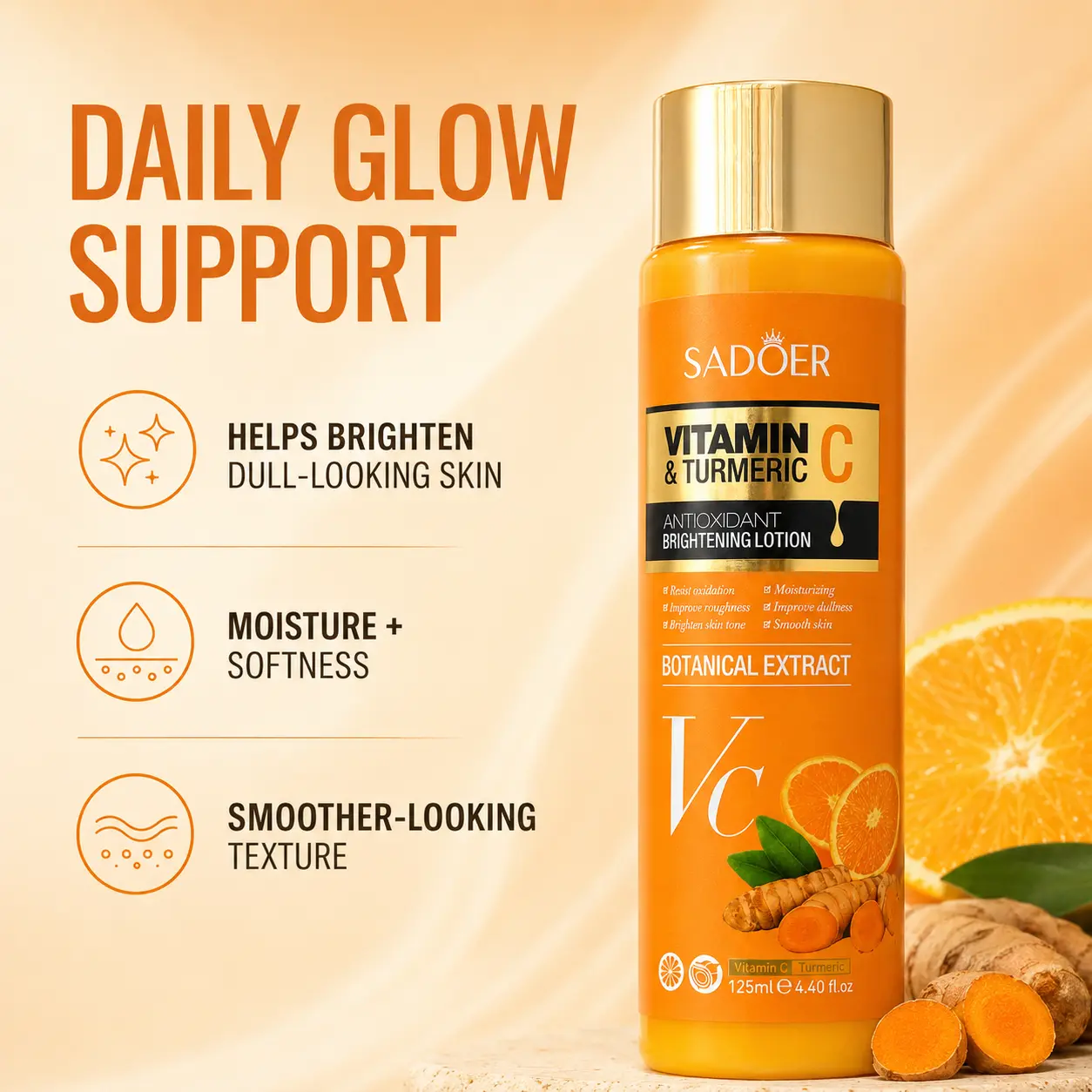 Vitamin C Turmeric Brightening Moisturizing Lotion