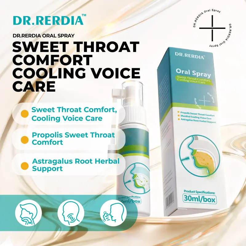 [In Stock]DR.RERDIA Oral Spray with Propolis, Menthol & Astragalus Root