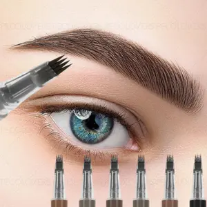 1PC Four-pronged Waterproof Eyebrow Pencil, Simulated Hair Flow, Precise Application, Suitable for All Light Beige Tones, Quick Drying, Valentine's Day Gift, Birthday Gift, Eyebrow Products