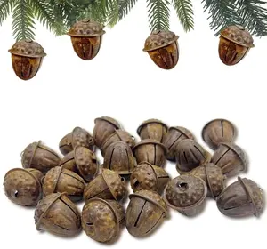 20pcs, Christmas Rusty Tin Bells Rustic Original Farmhouse Rustic Metal Bells Sleigh for Christmas Tree Decoration Holiday Daily Hanging Crafts and Decoration