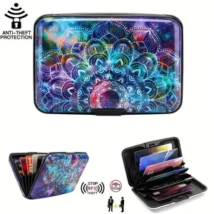 RFID Blocking Credit Card Holder Aluminum ID Case Hard Shell Business Card Organizer Slim Metal Hard Case for Men & Women Anti-Theft Protection