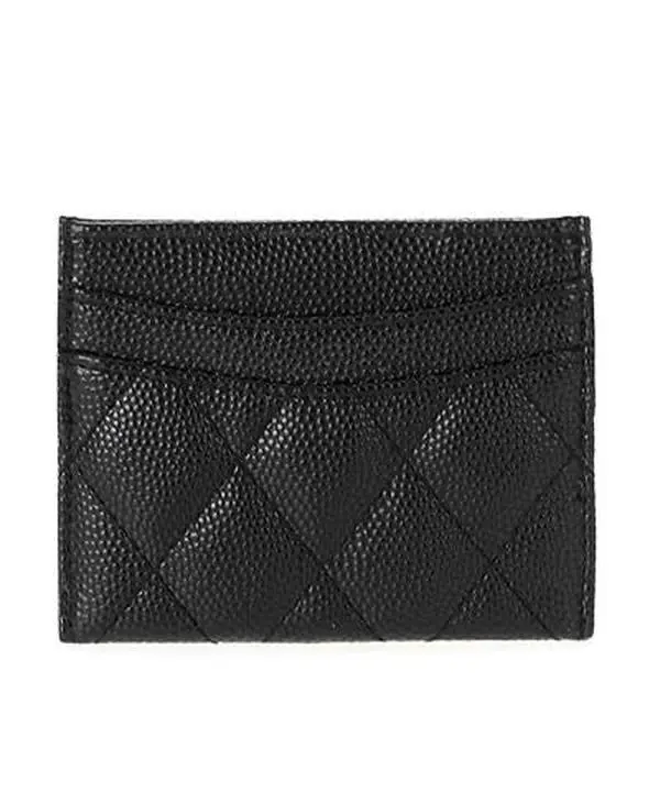 Cailin Quilted Credit Card Holder - Black