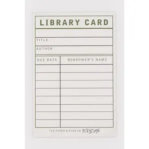 Library Playtime Pads for Pretend Play - 4" x 6" 50 Sheets Notepad for Kids to Organize Reads and Play Librarian Made in USA