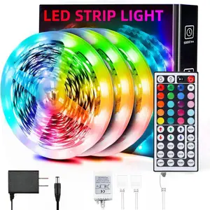 100FT/30M(3 Rolls) Led Strip Lights,30LEDs/3.3ft/1M RGB Led Lights for Bedroom Color Changing Light,Decoration for Bedroom Room Party,Halloween Decor with 44 Keys Remote