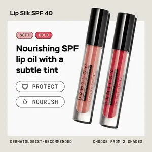 DRMTLGY Lip Silk SPF 40 - Luxurious Tinted Lip Oil in 2 Shades .15 fl oz