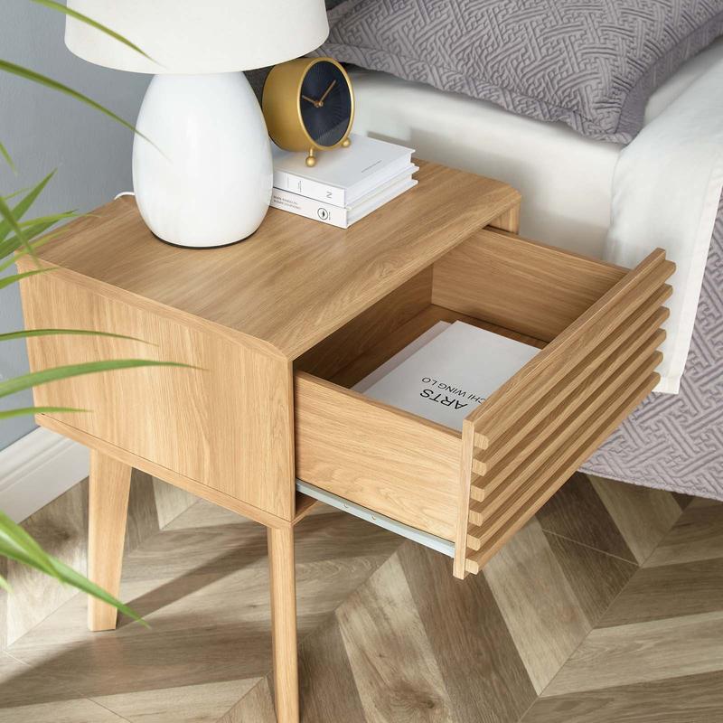 Modway Render End Table in Oak