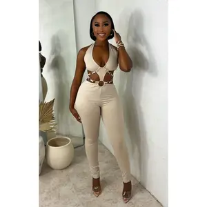 Your Competition Jumpsuit Beige