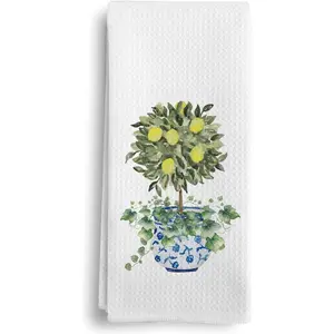 Chinoiserie Kitchen Towels, Blue and White Kitchen Decor, Chinoiserie Decor, Preppy  Chinoiserie Decor Kitchen Towels,  Blue and White Porcelain Kitchen Hand Dish  Towels 16x24in