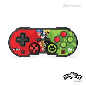Hyperkin Pixel Art Controller for Switch/PC/Steam/Tesla & More, with 30ft Bluetooth, 20+ Hr Rechargeable Battery, Turbo