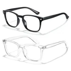 Blue Light Blocking Glasses, Blue Blocker Computer Glasses for Men Women, Anti Glare 400 UV & Eye Strain Fake Square Glasses