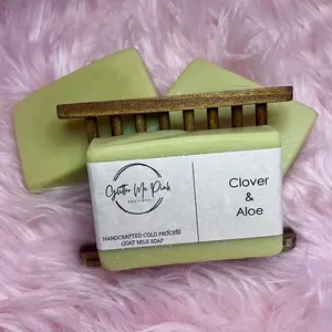 Handcrafted Cold Process Goat Milk Soap- Clover & Aloe