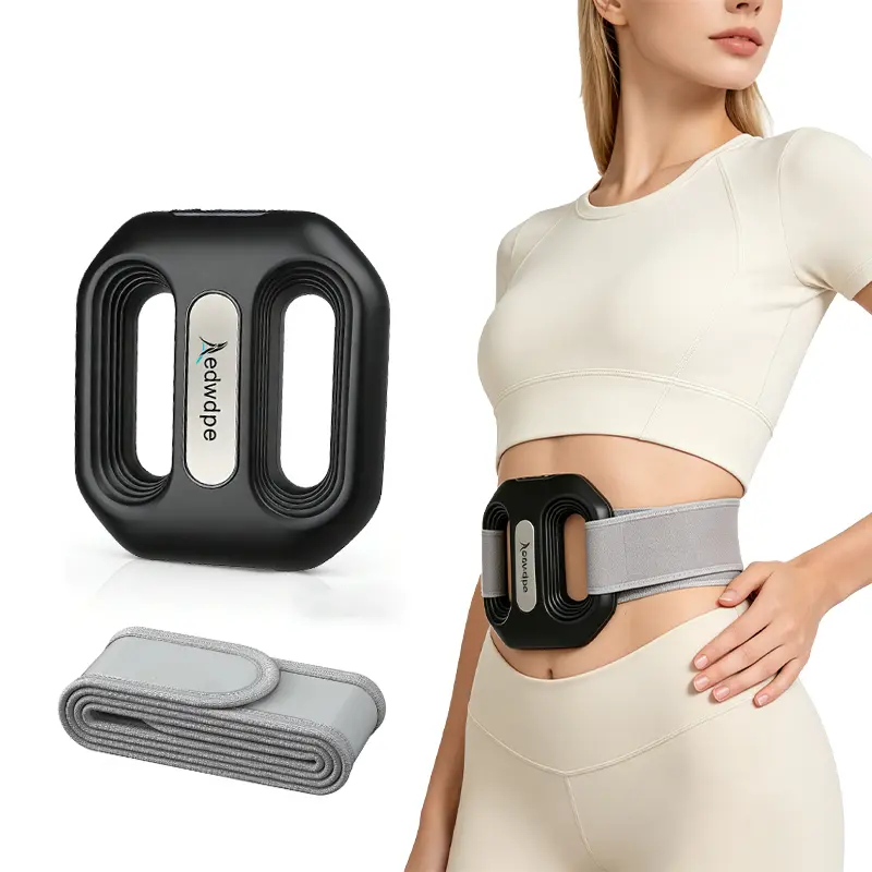 Wearable Body Massage Ring Elastic Adjustable Waist Strap Lightweight Wireless Relax Device USB Rechargeable for Post Workout Torso Muscle Soothing Home Outdoor Self Care Gear