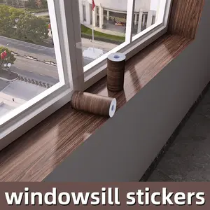 PVC Skirting Board Realistic Wood Grain Adhesive Tape, Durable PVC Material, Easy Application Durable Natural Wood Texture, Self-Adhesive Wall Sticker