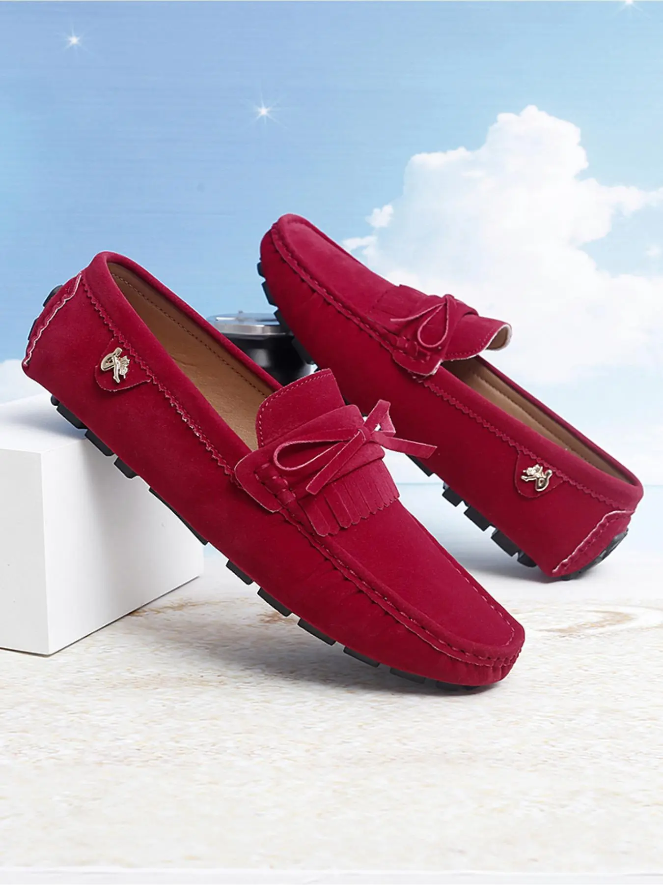 Men's Casual Solid Color Slip-on Tassel Loafers, Lightweight Breathable Comfortable Flat Shoes for Daily Wear, Fashion Shoes for Party, Daily Clothing Decor, Boy, Footwear, Pu Leather Shoes