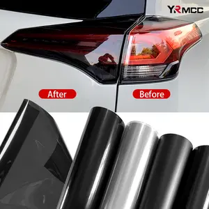 New 2026 Car Headlight Tinting Film Fog Light Taillight Tint Vinyl Warp Black Car Sticker Lamp Protection Film Vinyl for Cars Accessories car decoration accessoriess