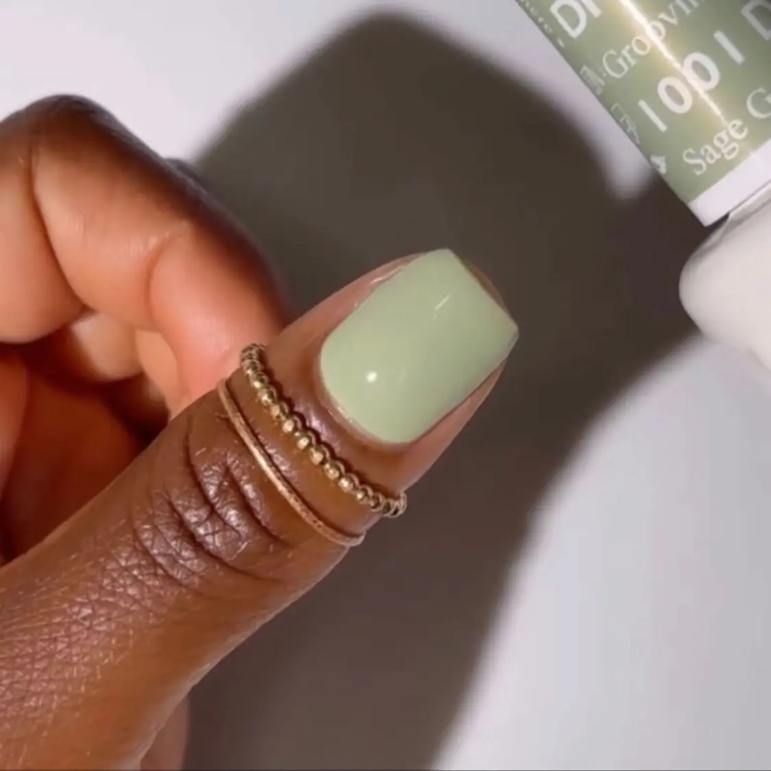 DND 1001 Sage Groovin Gel and Lacquer Duo nail care nail art fall sage army green gel color