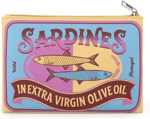 Sardines Makeup Bag, Funny Sardine Bag,Small Makeup Bags,Creative Cute Makeup Bags,Portable Travel Toiletry Pouch,Coquette Make up Pouch for Women
