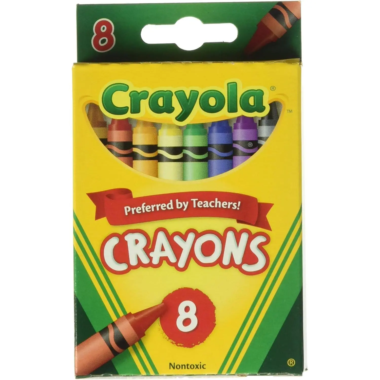 Crayola Crayons 8 in a Box (Pack of 12) 96 Crayons Total