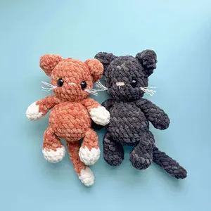 Crochet Koda Kitty Super Cute Cat Amigurumi Low Sew Tutorial