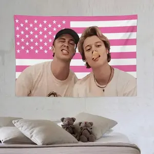 1pc Drew JJ Pink Rafe America Funny Starkey Cameron Maybank Flag For College Dorm Decor, Outdoor Party, Patio Yard, Room Decor Tapestry Merch