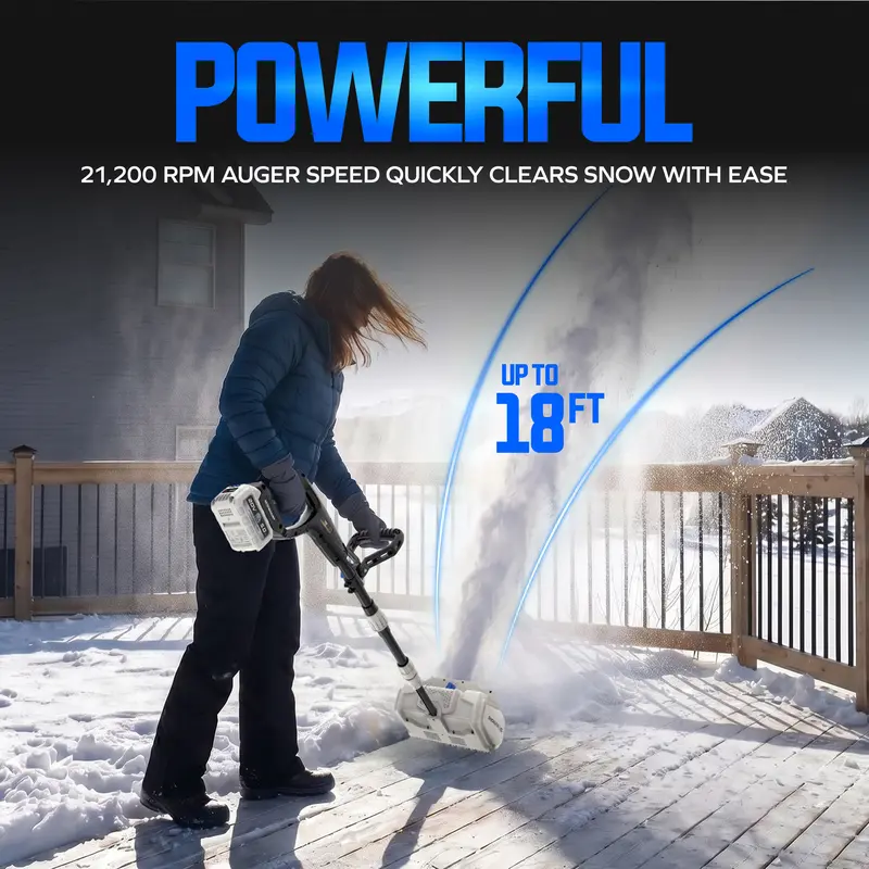 X20 cordless snow shovel battery kit feature