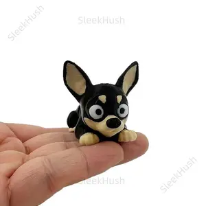 3D Printed Cute Chihuahua Figurine - Cute Collectible Figurines, Mini Desktop Ornament, Pet Dog Model Decor Gift for Sports & Outdoor Enthusiasts, Summer Vibes