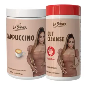 La Bronca Duo Perfecto Gut Cleanse Frutos Rojos & Cappuccino Coffee 17.6 oz & 7.66 oz Probiotics