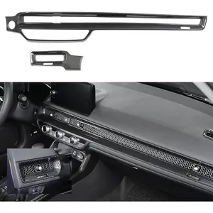 for Civic 2025 2024 2023 2022 Dashboard Airvent Trim Cover, for Honda Civic Sedan Hatchback LX EX EX-L Sport Touring Interior Decoration Moulding Accessories- Sporty Carbon Fiber, NOT for CRV