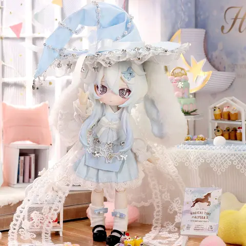 Moon Jumping Time Bunny Series 1/12 Action Figure BJD Blind Box