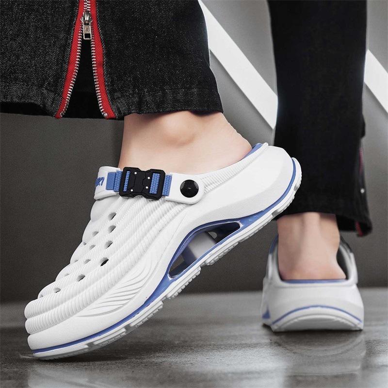 2026 Men’s Summer Outdoor Closed-Toe Sandals/Slides — Beach Wear, Non-Slip Sole, Thick Cushioning, Ultra-Soft Comfort