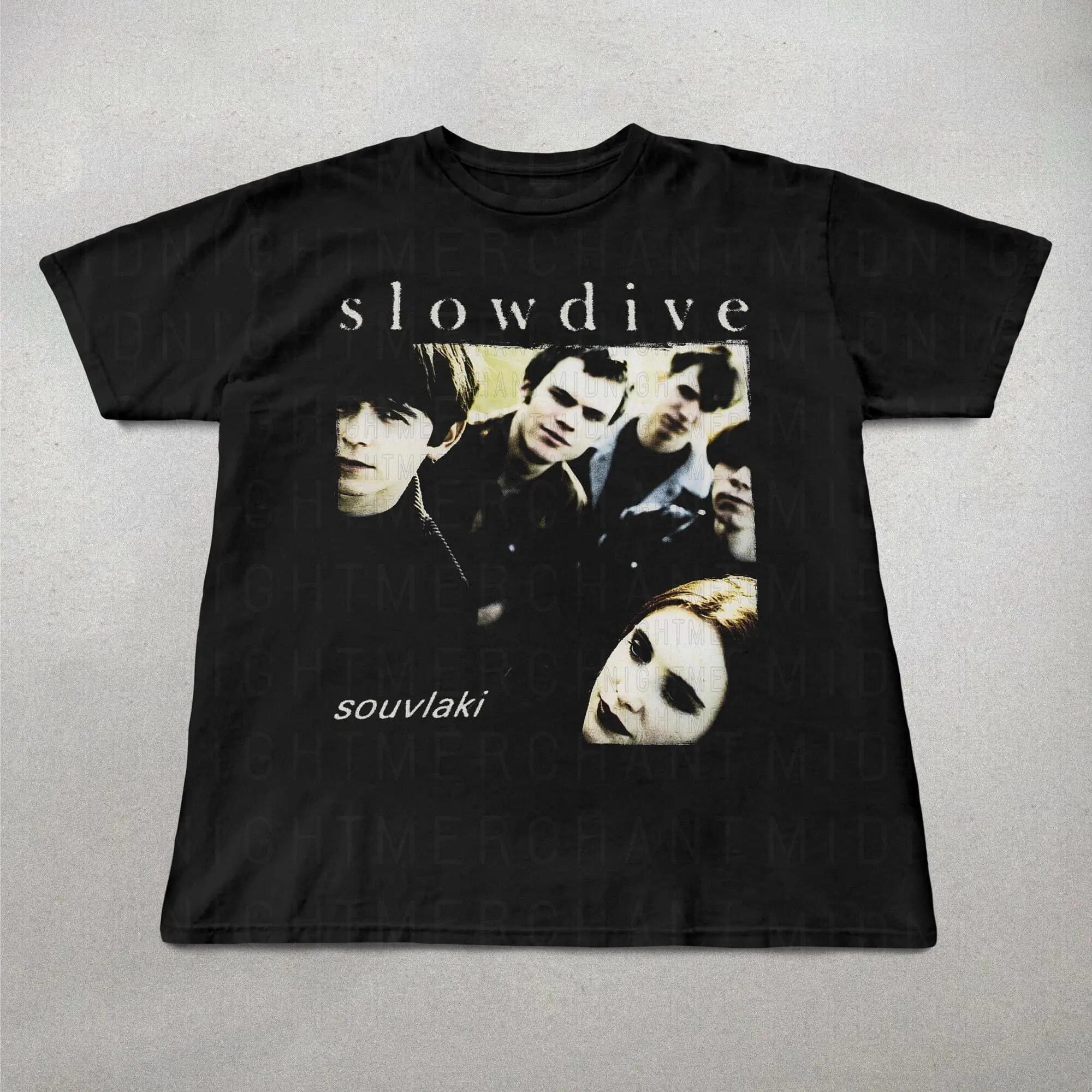 Slowdive Soulvaki TShirt, 90s band tees, Cute