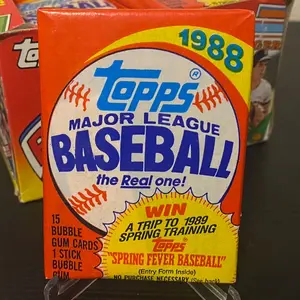 1988 Topps Baseball Wax Pack — 1 PACK