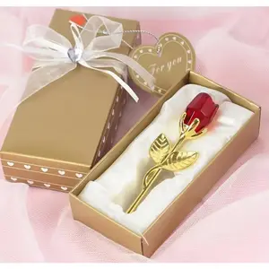 Eternal Love Metal Crystal Rose - Timeless Gift for Mother's Day, Birthdays, and Anniversaries, 9cm x 3cm, Water-Resistant & Durable Crystal Design Valentine Gift