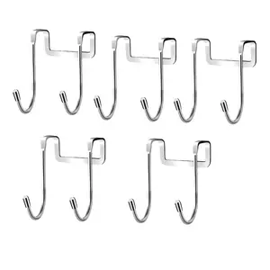 1/2/3 Stainless Steel Seamless Hooks, Portable and Hole Free, Suitable for Storage in Kitchens, Bedrooms or Dormitories