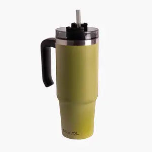 30oz Tumbler Mug - White to Green