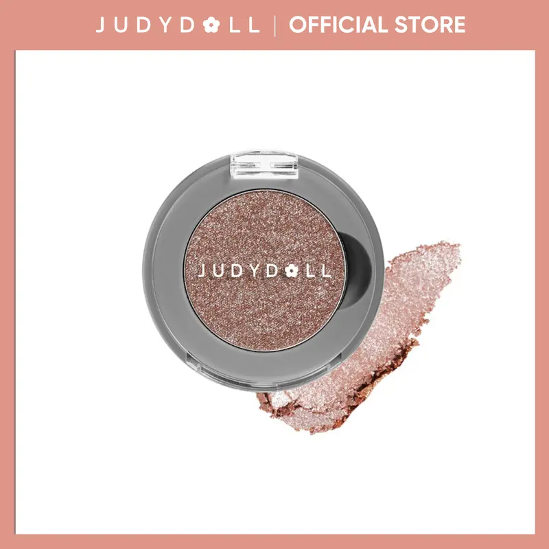 JUDYDOLL Soft Shine Single-Color Cosmetic Eyeshadow - G01 Golden Age Sparkly Smooth Soft Glam, Polarized Glitter, Long-Lasting, Natural, Beginner-Friendly, Portable, Brightening, No Powder Fallout, Euro-American Metallic, Party Use, Light Makeup, Sparkly