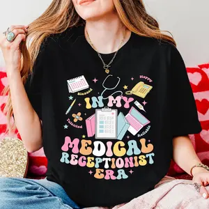 Medical Receptionist T-Shirt, Sweatshirt & Hoodie - In My Medical Receptionist Era, Unisex Work Shirt