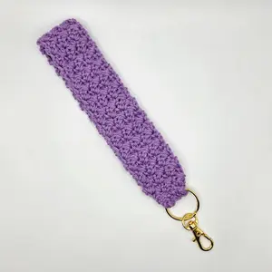 Handmade Crochet Wristlet Keychain